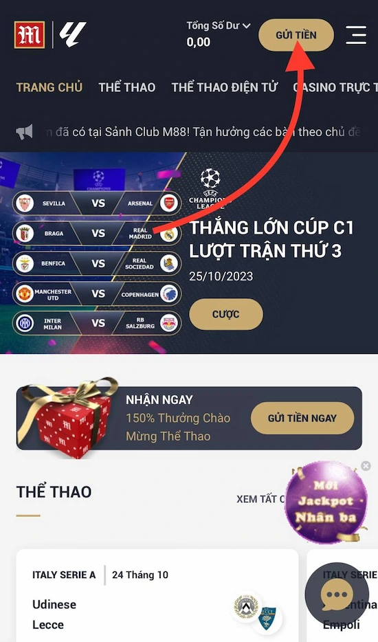 Nạp tiền PG88 chuyển khoản ngân hàng B1